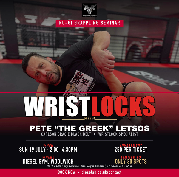 Wrist Lock BJJ Seminar by Pete "The Greek" Letsos